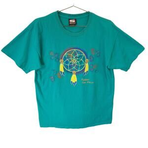 Vintage Native American T Shirt Mens Large Ruidoso New Mexico Tee Made in USA